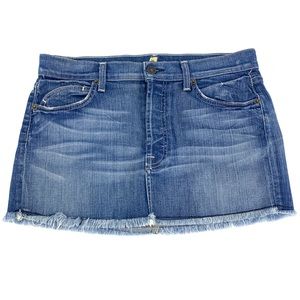 7 For all Mankind denim button fly skirt size 28